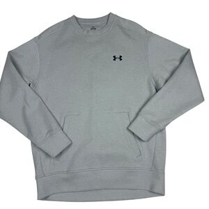 Under Armour Men's Light Gray Crewneck Sweater